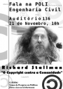 Cartaz - Palestra de Stallman na Poli